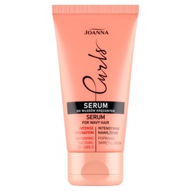 Joanna Locken Serum 50 g - Feuchtigkeitsspendendes Haarserum - Pflege für Naturlocken - Feuchtigkeitspflege für welliges und lockiges Haar - Locken Produkte mit Reis-Aminosäuren für Lockenpflege