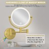 Make up Mirror Wall Mounted Lighted 10X Magnifying Hard Wired,