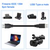 MEIRIYFA Firewire 1394 6 Pin to USB Adapter Cable, Firewire