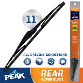 PEAK Rear 11" Integral Wiper Blade, Replacement Rear Window Wiper Blade for Integral Wiper Arms, Pack of 1