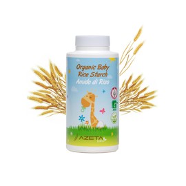 Azeta Bio Newborn Baby Bath Rice Starch Certified Organic SLS Paraben free 100gr