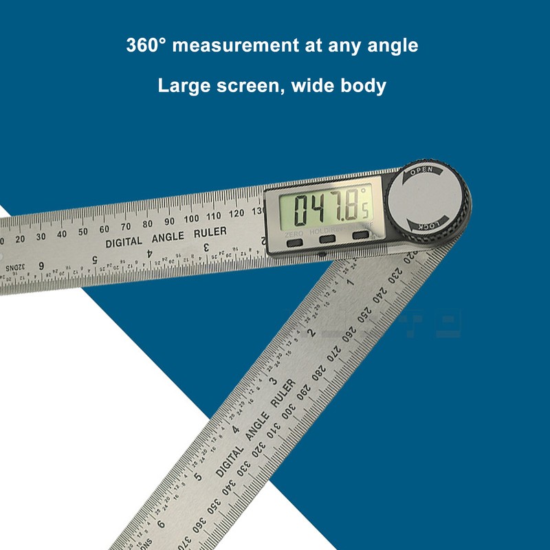 Digital Angle Ruler 0 to 200mm 360 Degree Electronic Protractor