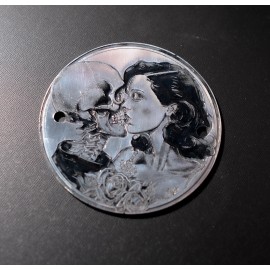 The Dirty Gringo Devil's Embrace Sexy Flash Tattoo Shovelhead Evo Timing Cover Harley Davidson