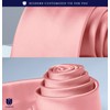 Hisdern TL-01S Men's Plain Necktie, Pocket Square Gift, Silky Sheen,