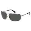 Polaroid Unisex Sunglasses, Dark Ruthenium