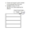 Seco-Larm SM-4201-L3Q Enforcer Track-Mount Overhead Door Magnetic Contact; 3" Gap;