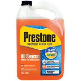 Prestone AS658-6PK Deluxe 3-in-1 Windshield Washer Fluid, 1 Gallon (Pack of 6)