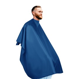 aashta® Blue Cape, Haircut Cape, Full Length Haircut Cape, 125 x 145 cm, Blue, Barber Cape, Lightweight Hairdressing Cape, Blue, L, blue