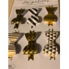 THE PAPER STUDIO LA PETITES STICKERS 3D BOWS GOLD BLACK