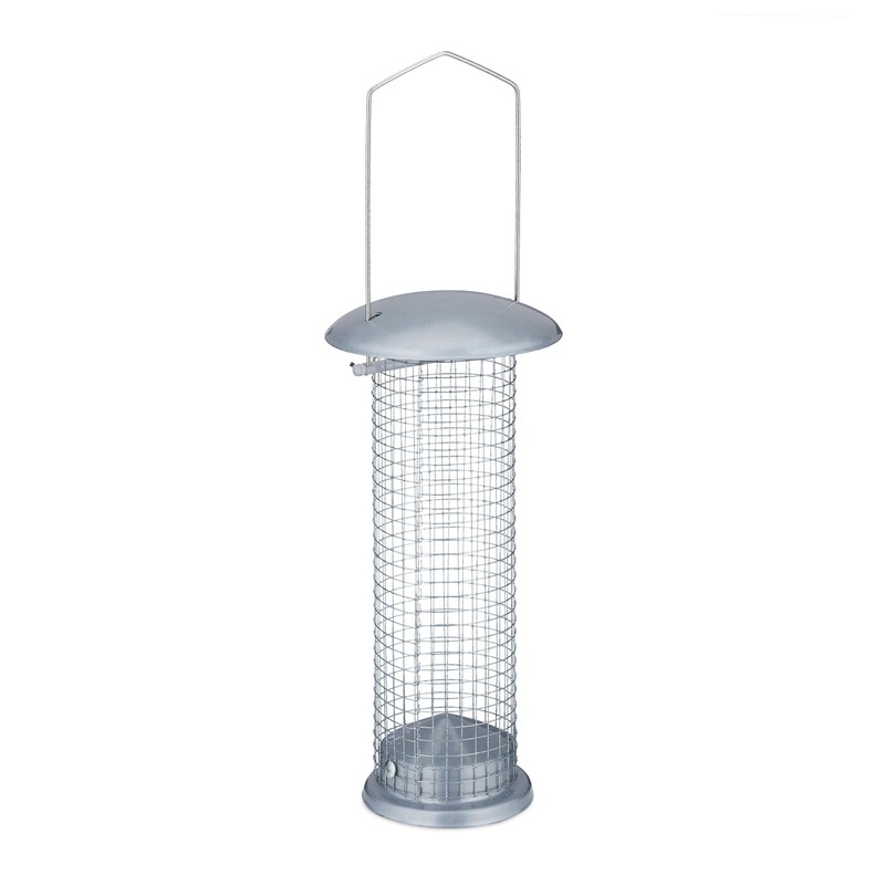 Relaxdays Bird Feeder Set of 2 for Peanuts, Mealworms, for