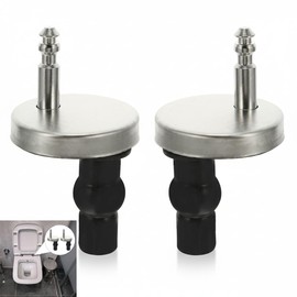Housoutil Toilet Seat Hinge, 2PCS Quick Release Top Hinge Fixings, 45mm B Type Toilet Seat Fixings parts Screws for Secure Installation and Replacement