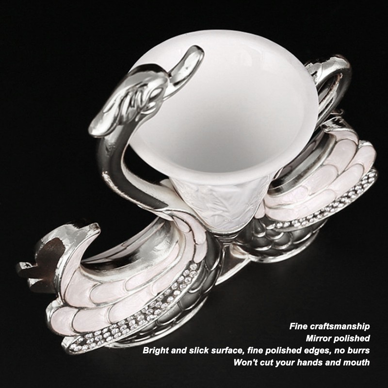 Swan Shape Dinnerware Set Light Luxury Exquisite Elegant Swan Shape