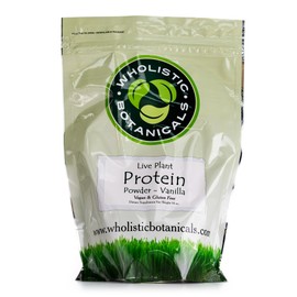 Live Plant Pea Protein Vanilla Powder by Wholistic Botanicals                                                                                         