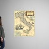 Italy Map Wall Decal, Map Artwork
