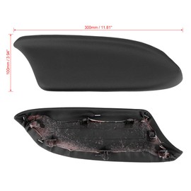 X AUTOHAUX 1 Pair Car Front Door Panels Armrest Lid Pad Handle Cover Black for Honda Accord 2008-2012