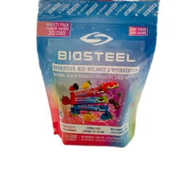BIOSTEEL Zero Sugar Sports Hydration Mix Variety - Berry, Rainbow Twist & Blue Raspberry Flavours, 30 Packets