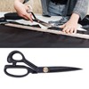 Sewing Scissors 10in Black High Manganese Steel Iron Ergonomic Curved