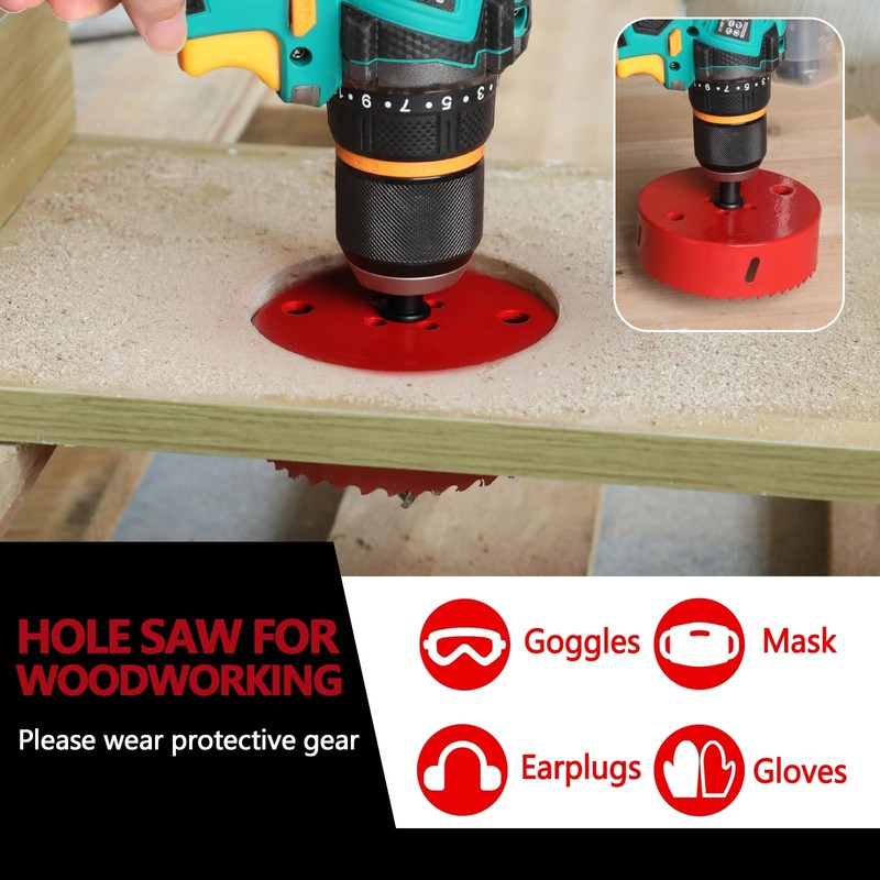 4 inch Hole Saw for Wood 102mm HSS Bi-Metal Hole