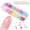 jojofuny Manicure Decors Holographic Nail Glitter Set Easy to Apply