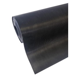 diconfa Oil-Resistant Fine-Grooved Rubber Mat 3 mm Thick Width 0.2 m to 1.2 m Length 0.05 m to 10 m Selection 0.8 m x 0.3 m (800 mm x 300 mm) NBR Petrol-proof Workbench Car Workshop Garage