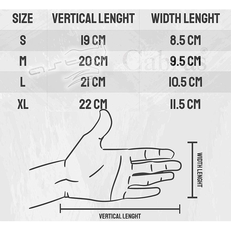 Cabras Guantes para Gym AST Corto En Piel Wfl-731 Gris