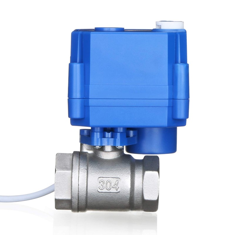 Motorized Ball Valve- 1/2" Stainless Steel Ball Valve with Manual
