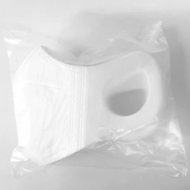 Unifree Unifree, Set of 4 Boxes for Kids, SS Size, 30 Pieces x 4 Boxes of 3D Masks, Disposable Masks, For Kids, Kids Sizes, Low Grades, 3D, White, Solid Color