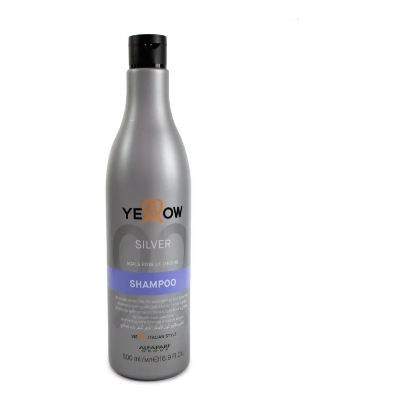 Shampoo Anti-amarillo Silver Yellow Rubio Frios Grises 500ml