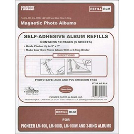 Pioneer Magnetic Photo Album Refill Pages 8.25inX10.5in 5/Pkg-