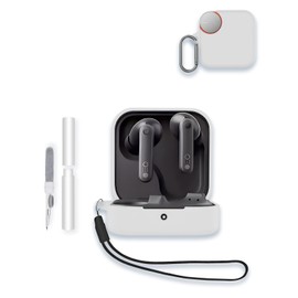 Case for CMF by Nothing Buds 2 Bluetooth Earphone 2025 New, WUNIAK Soft Silicone Protective Portable Scratch Shock Resistant Shell with Cleaner Kit & Carabiner & Lanyard ，White