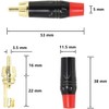 Gold-Plated RCA to Bare Wire Speaker Cable - 14AWG OFC