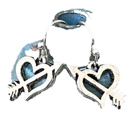 Silver Etched Heart and Dangle Earrings Love. Jewelry Earrings for Women #3298FE421