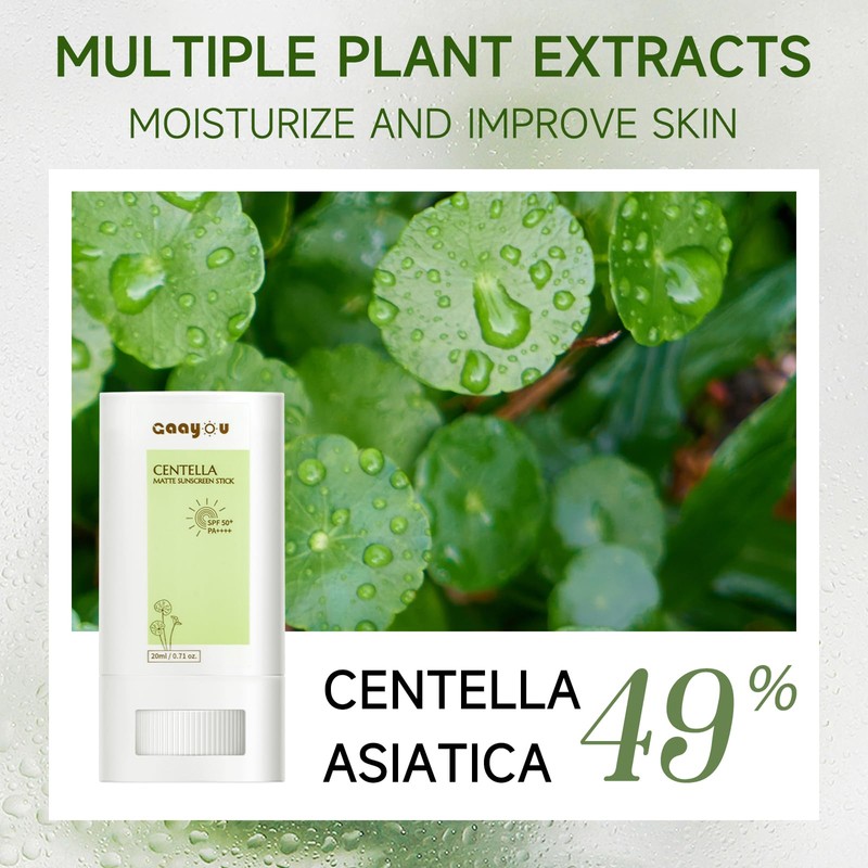 Sunscreen Stick SPF PA50++++ Centella Sunscreen Korean Sunscreen Stick Soothing