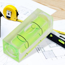 Sunicon 5 pieces mini spirit level, 15 x 15 x 40 mm, high precision square spirit level, space spirit level, for camera head and precision instruments