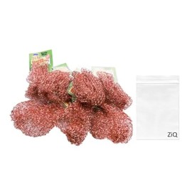 Turtle Nose Copper Scrubbing Pads / 6 Multi-Purpose Scrubbing Pads / 100% Pure (6, BROWN)