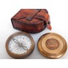 KHUMYAYAD Olid Brass Pocket Compass Navigation Compass Vintage Nautical Fully