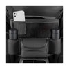NYTKL Car Handbag Holder Between Seats, Large Capacity Leather Organizer