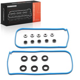 A-Premium - Juego de juntas de tapa de válvula de motor compatible con Honda, modelos Acura - 2008-2018 - Accord, Accord Crosstour, Crosstour, Odyssey, Pilot, Ridgeline, MDX, RDX, RL, TL, TSX, ZDX, V6