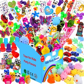 Dilycery 120 Pcs Party Favors Toy for Kids, Treasure Box Carnival Prizes for Classroom School Rewards, Christmas Stocking Stuffers, Goodie Bag Pinata Fillers Bulk Toys for Boys Girls