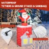 "7FT Inflatable Santa in Chimney for Indoor Party up and