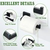 Mooche Towel Rail Wall Mounted, 17CM Bathroom Towel Holder, Black