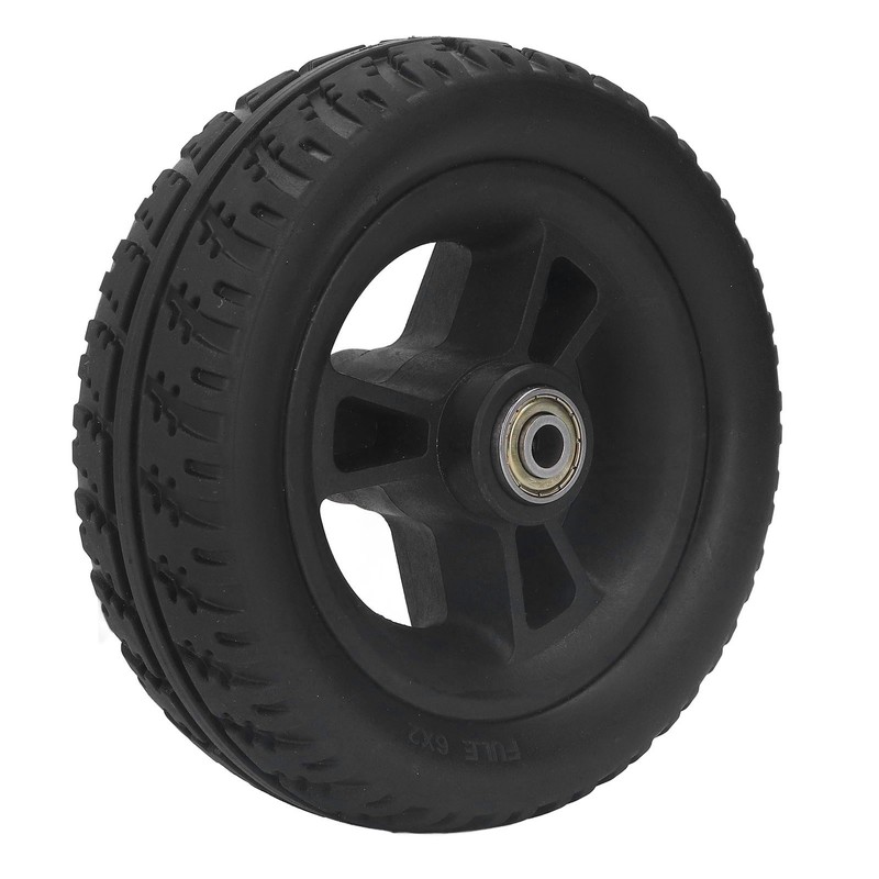 6in Wheelchair Wheel PU Non Slip Wear Resistant Strong Bearing