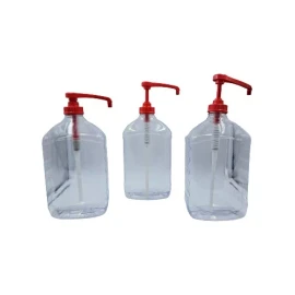 Farvisan Botella De Plastico Transparente Dispensador De Gel 3pz 2lts