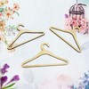 6Pcs Durable Wooden Dolls Hangers Cute Dolls Accessory Natural Wood