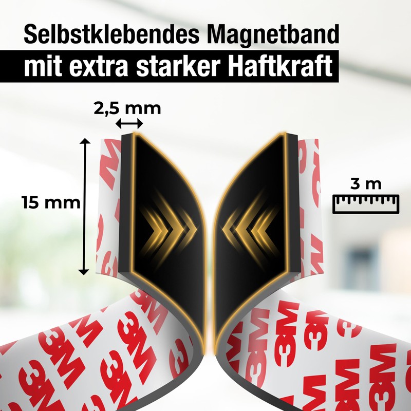 MYMIND MYMIND? Magnetband A+B Selbstklebend [Extra Stark] fr Fliegengitter &
