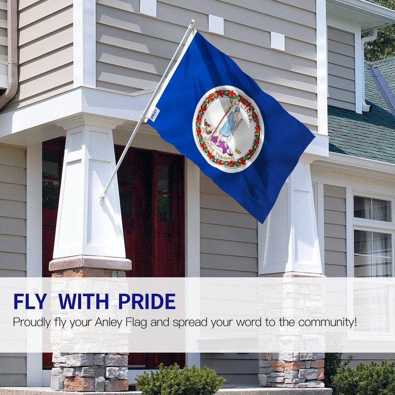 Anley Fly Breeze 3x5 Foot Virginia State Polyester Flag -