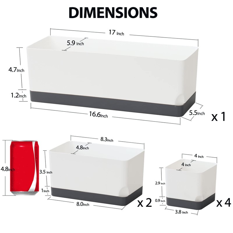 Vugosson Self Watering Planters Pots for Indoor Plants, 7 Pack