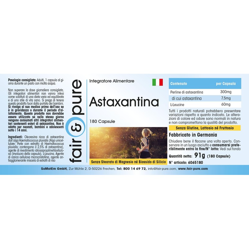 Fair & Pure® - Astaxanthin Capsules 7 mg - 180