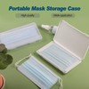 LEONTOOL 2 Pack Portable Mask Storage Case Face Mask Holder