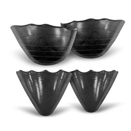 Heels and Shoes Filler for Women - 2 Pairs - Black - Soft Gel Shoe Inserts to Make Shoes Smaller, Breathable Shoes Pad for Too Big Women Shoes, S/M/L Size (4pcs)